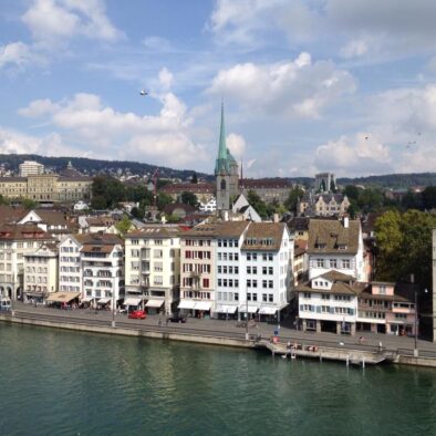 Panorama di Zurigo (Canton Zurigo) dal Lindenhof