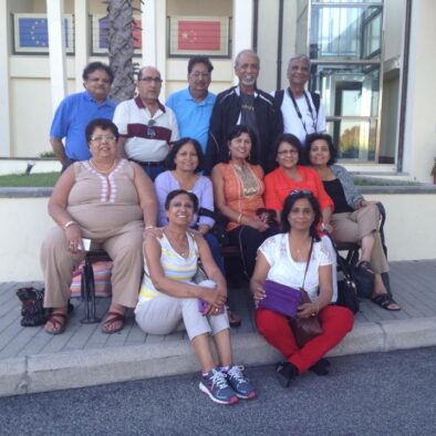 Con il gruppo indiano all’aeroporto di Fiumicino