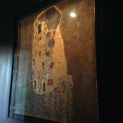 "The Kiss" by Gustav Klimt, on permanent display at the Upper Belvedere Palace