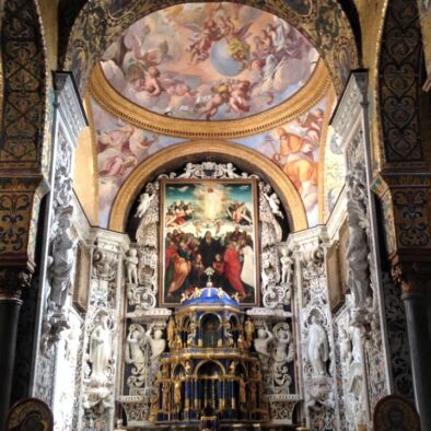 Interni della Chiesa di Santa Maria dell’Ammiraglio (1143), nota anche come Chiesa della Martorana