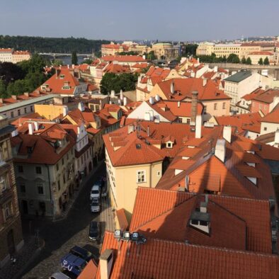 Panorama di Praga dalle Torri del Ponte della Città Piccola (Malostranské mostecké věže)