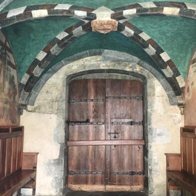 Interni del Castello di Issogne, la cui costruzione iniziò nel XII secolo