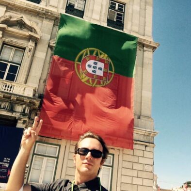In Praça do Comércio a Lisbona