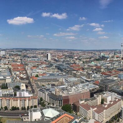 Panorama di Berlino dalla Mongolfiera “Die Welt” (“Welt”-Ballon )