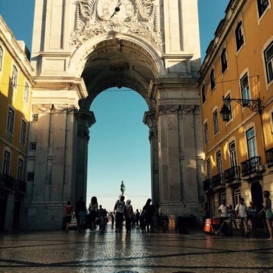 L’Arco da Rua Augusta a Lisbona, inaugurato nel 1875