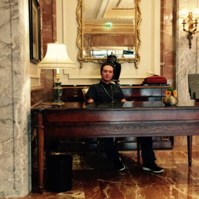 Nella lobby del Regent Berlin