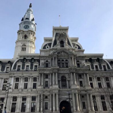 Il Municipio di Filadelfia, in stile Napoleone III, completato nel 1901