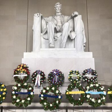 Interno del Lincoln Memorial