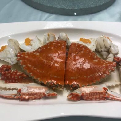 Delicious crabs for breakfast