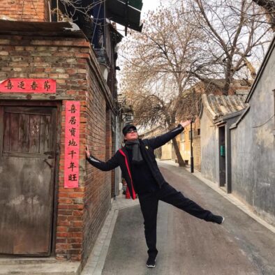 Walking through Beijing narrow alleyways (Hutong) in Qianmen area