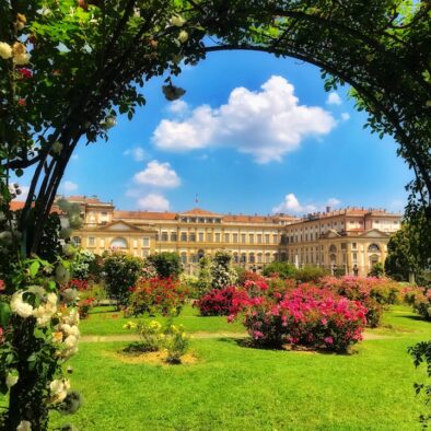 Niso Fumagalli Rose Garden, located outside Villa Reale in Monza