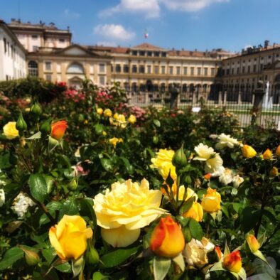 Niso Fumagalli Rose Garden, located outside Villa Reale in Monza