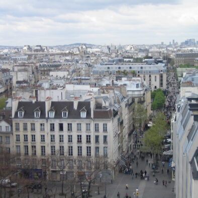 Panorama di Parigi dal Centre Georges Pompidou, inaugurato nel 1977