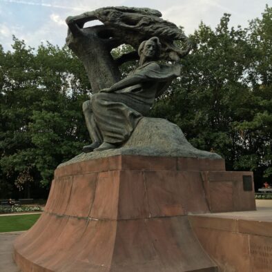 Frederic Chopin Monument in Łazienki Park