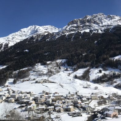Lungo il percorso della Ferrovia Retica