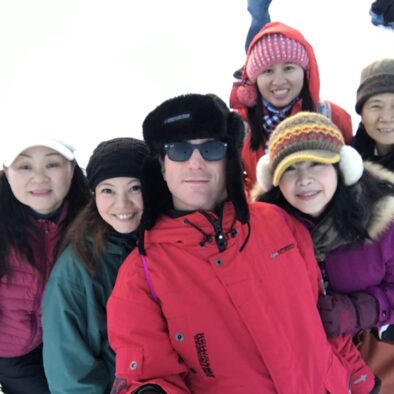 Foto di gruppo sul monte Storsteinen