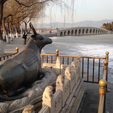 Bronze Ox at the Summer Palace