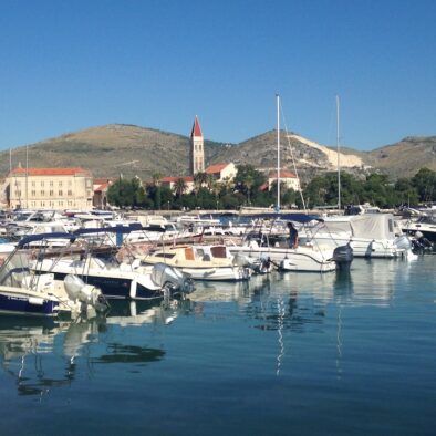 View of Trogir from Čiovski Bridge