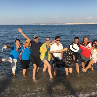 Group photo at Alimos Marina