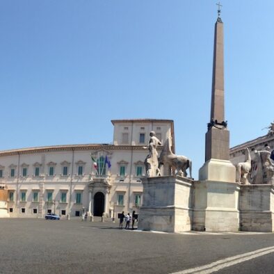 Il Palazzo del Quirinale, costruito a partire dal 1583