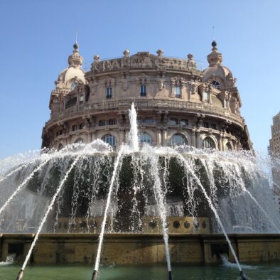 La fontana di Piazza De Ferrari a Genova