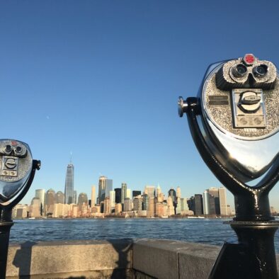 Downtown Manhattan seen from Ellis Island