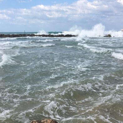 The sea at Tel Aviv