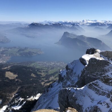Il Lago di Lucerna visto dalla cima del monte Pilatus (2132 m.)