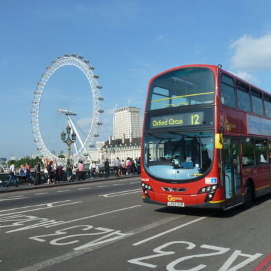 Il London Eye, ruota panoramica situata sulla riva sud del Tamigi tra il Ponte di Westminster e l’Hungerford Bridge, la cui costruzione è terminata il 9 marzo 2000