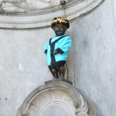 Il Manneken-Pis (1618), statua in bronzo che simboleggia lo spirito indipendente e un po’ ribelle degli abitanti di Bruxelles