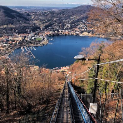 Onboard the Como-Brunate Funicular Railway