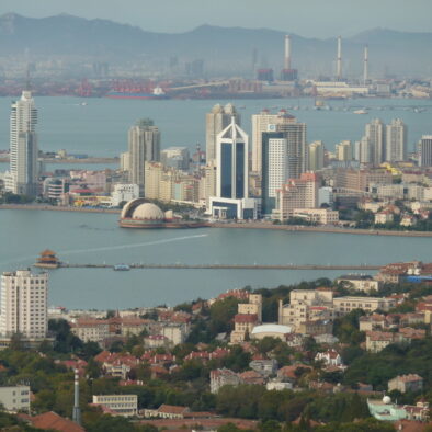 Panorama di Qingdao dalla Torre della Televisione (青岛电视塔)