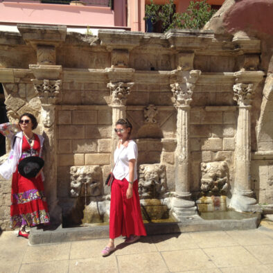 Alla Fontana Rimondi (κρήνη Ριμόντι) di Rethymno, risalente al 1626
