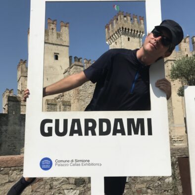 In front of Scaliger Castle