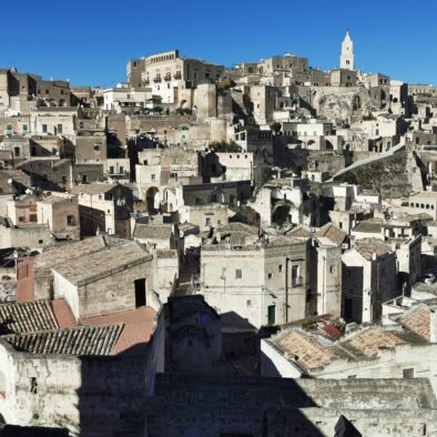 Panorama di Matera da Piazzetta Pascoli